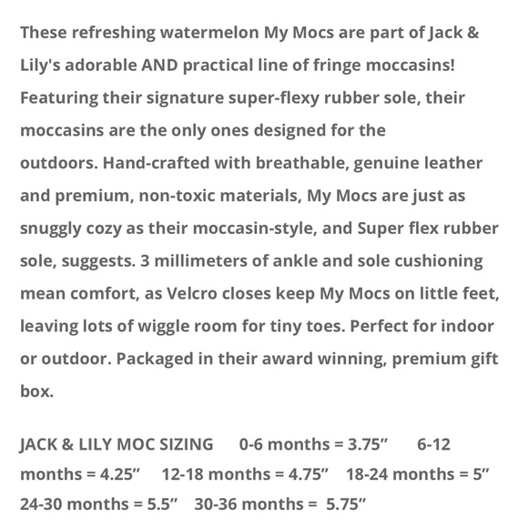 [BOGO ✨] NWOT MILA WATERMELON FRINGE MOCS - JACK & LILY 🍉 - Picture 2 of 5